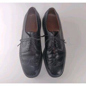 Allen Edmonds “Boulevard” Wingtip Black Shoes US 9.5 D Ostendo Cushioned Heel